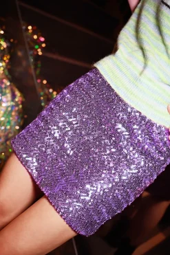 Mini-jupe sequins