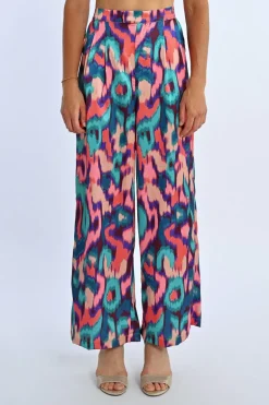 Pantalon à pinces imprimé