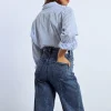 Pantalon droit à franges