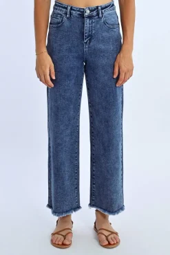 Pantalon droit à franges