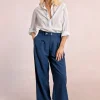 Pantalon droit à pinces