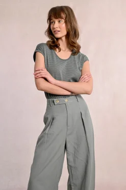Pantalon droit à pinces