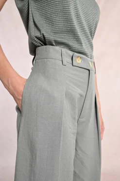 Pantalon droit à pinces