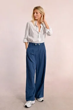 Pantalon droit à pinces