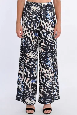 Pantalon droit et large à imprimé