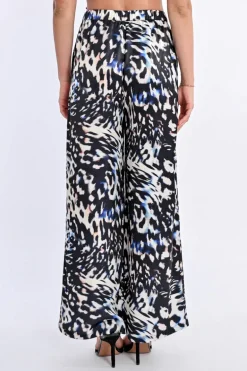 Pantalon droit et large à imprimé