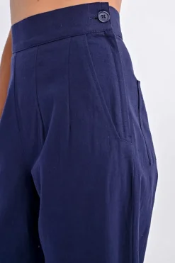 Pantalon droit, taille haute