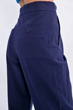 Pantalon droit, taille haute