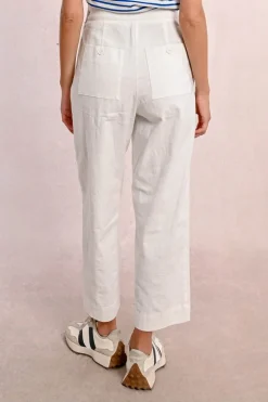 Pantalon droit, taille haute