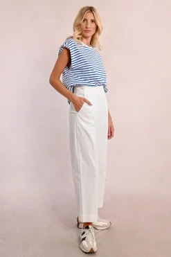 Pantalon droit, taille haute