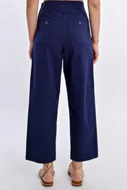 Pantalon droit, taille haute