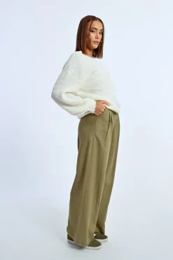Pantalon en lin à pinces