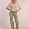 Pantalon enduit