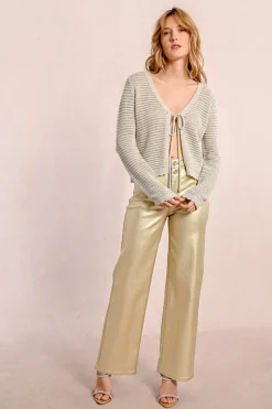 Pantalon enduit