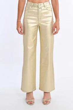 Pantalon enduit