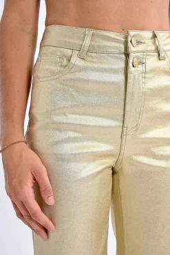 Pantalon enduit