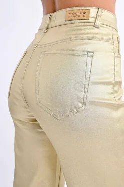 Pantalon enduit