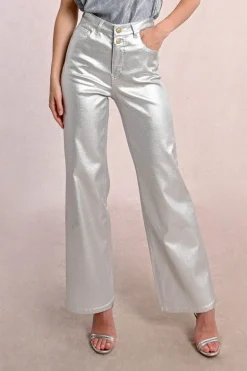 Pantalon enduit