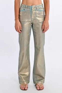 Pantalon enduit