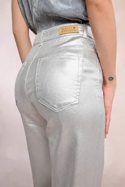 Pantalon enduit