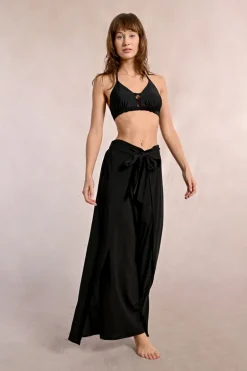 Pantalon fluide, ceinture à nouer