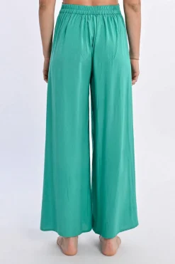 Pantalon fluide, ceinture à nouer