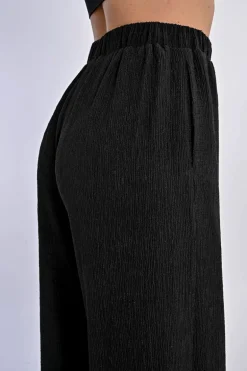 Pantalon fluide en semi-transparence