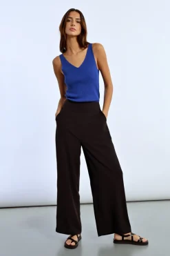 Pantalon fluide et droit