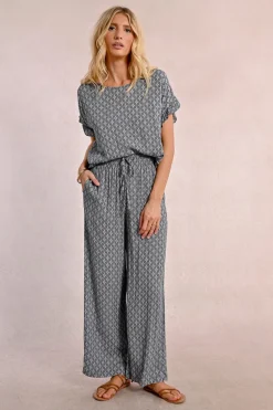 Pantalon fluide imprimé