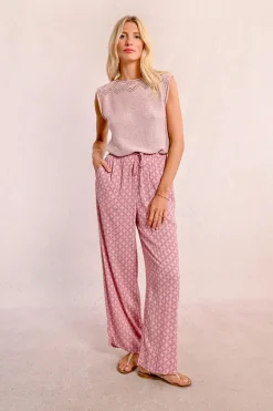 Pantalon fluide imprimé