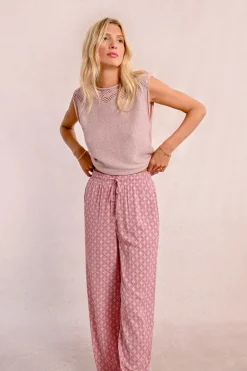 Pantalon fluide imprimé