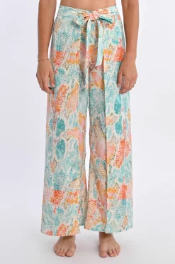 Pantalon fluide, imprimé animalier