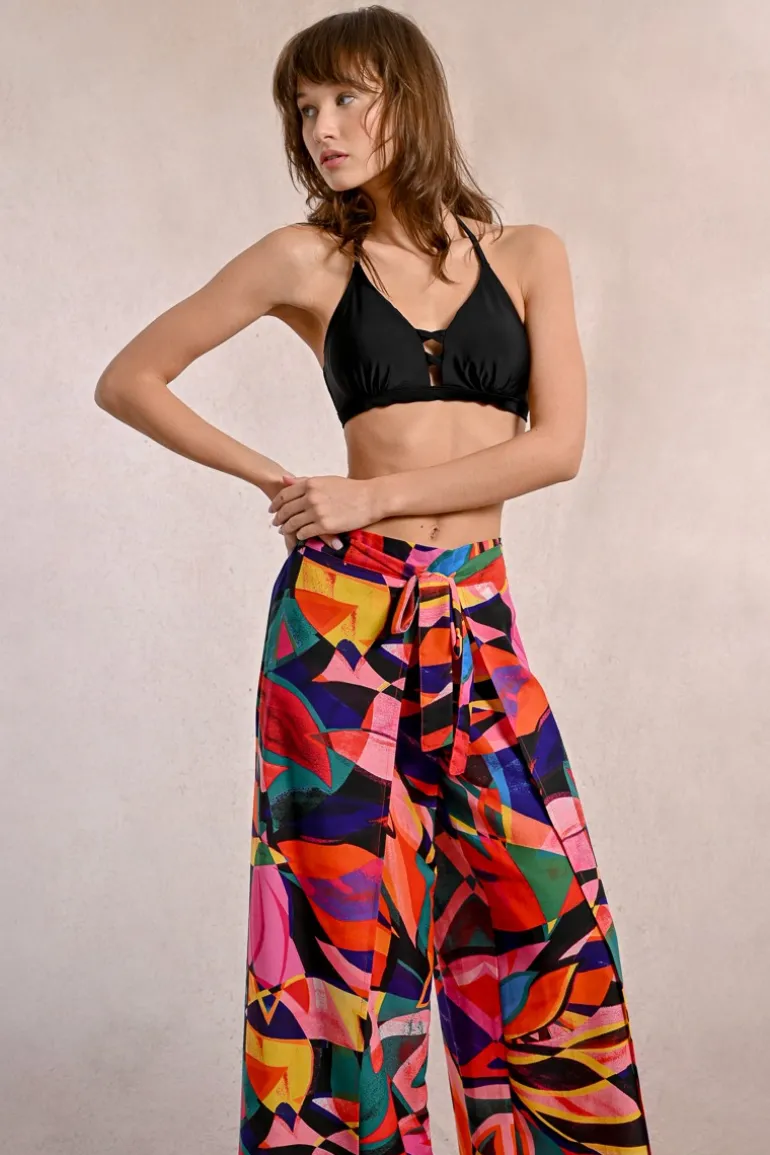 Pantalon fluide, imprimé floral