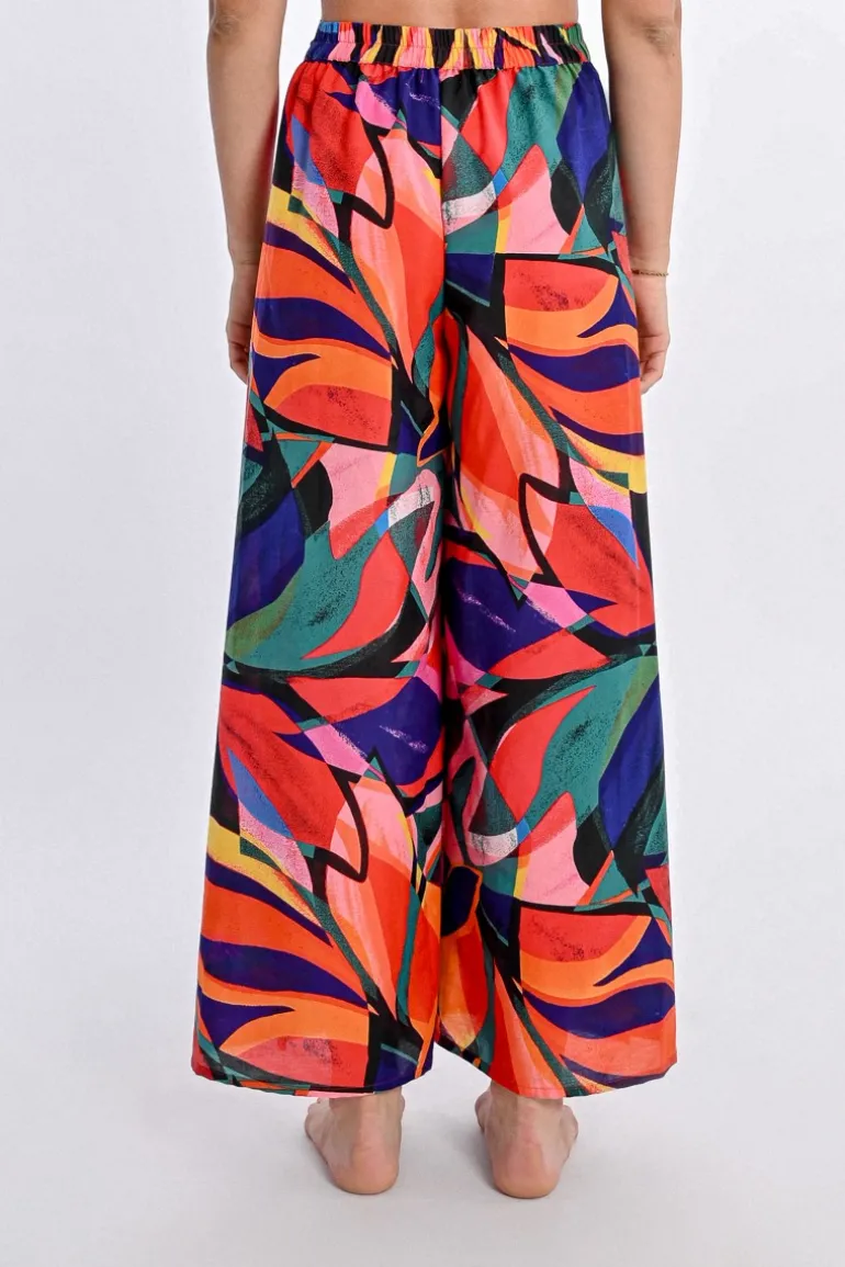 Pantalon fluide, imprimé floral