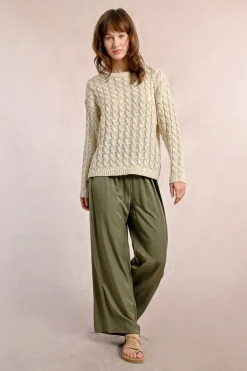 Pantalon fluide taille haute