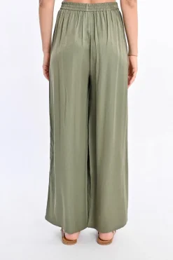 Pantalon fluide taille haute