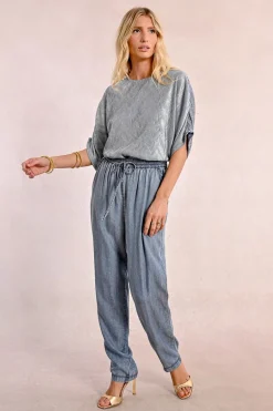 Pantalon jogpant en Tencel