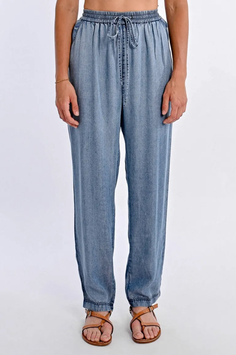 Pantalon jogpant en Tencel