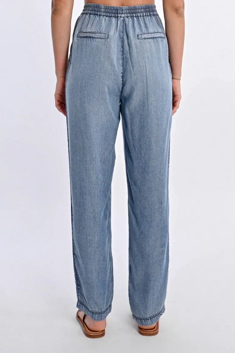 Pantalon jogpant en Tencel