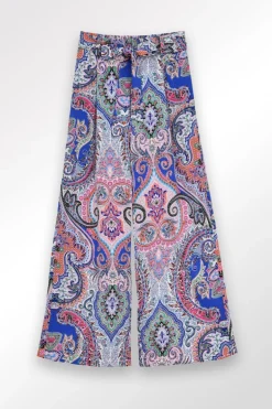 Pantalon large à imprimé