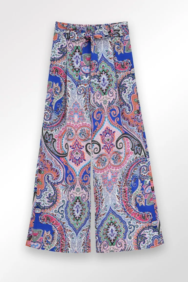 Pantalon large à imprimé