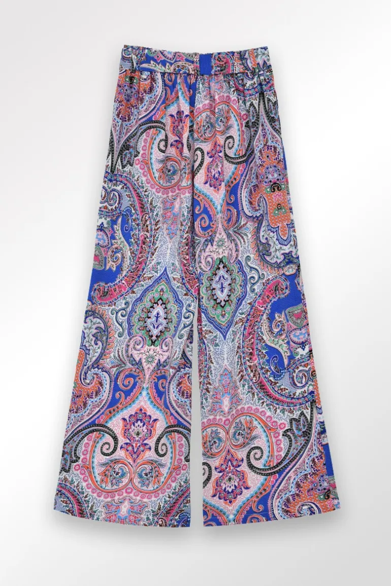 Pantalon large à imprimé