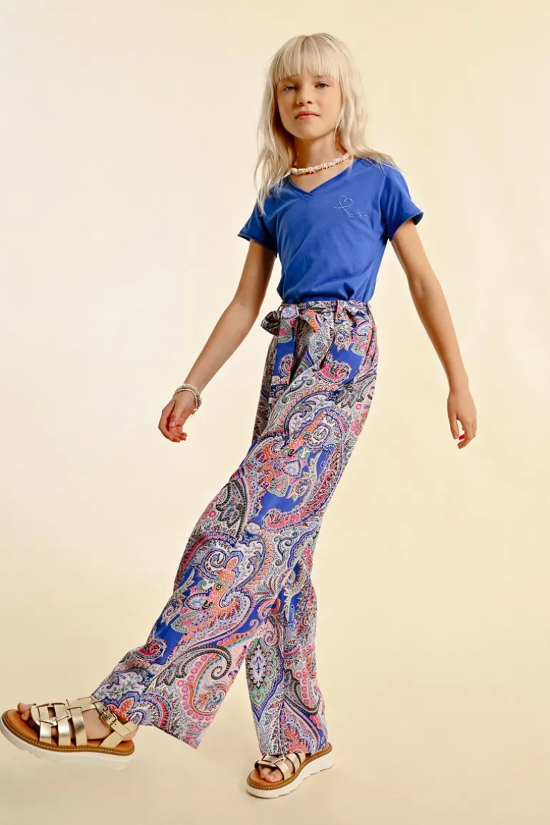 Pantalon large à imprimé