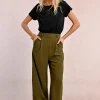 Pantalon large à pinces