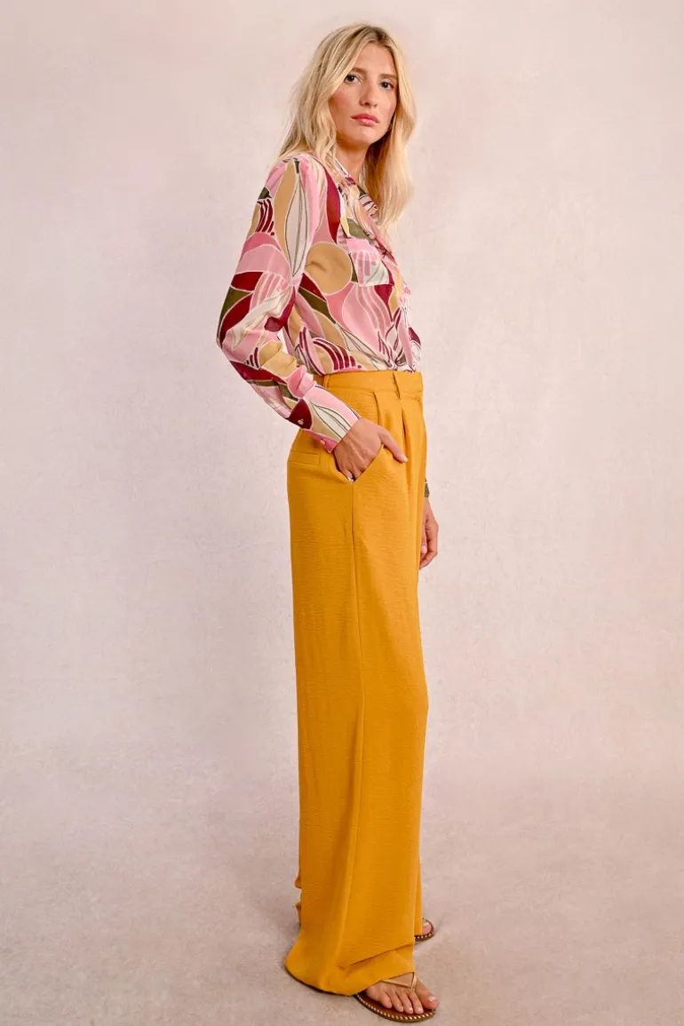 Pantalon large à pinces
