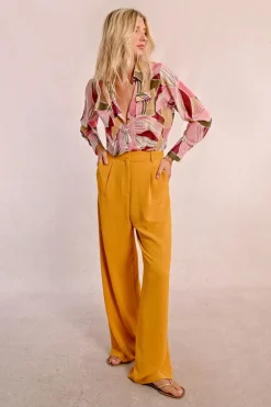 Pantalon large à pinces