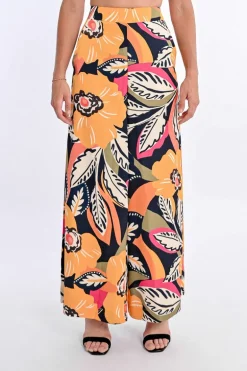 Pantalon large imprimé