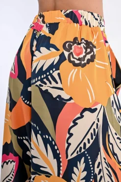 Pantalon large imprimé