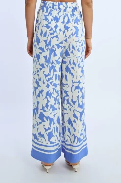Pantalon large, imprimé