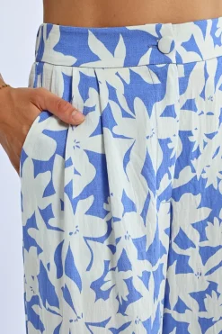 Pantalon large, imprimé